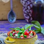 Only 70 calories - P2 hCG Diet Vegetable Recipe: Basil Spiked Green Bean Cherry Tomato Salad - hcgchicarecipes.com - Veggie dish