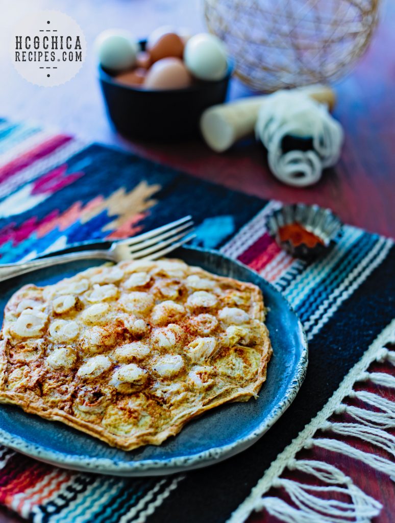 P2 hCG Diet Snack Recipe: Daikon Radish Waffle with Eggs - hcgchicarecipes.com - Protein + Veggie Dish