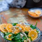 P2 hCG Diet 193 calories Lunch Recipe: Poppy Seed Chicken & Spinach Salad with Clementines - hcgchicarecipes.com - protein + veggie + fruit