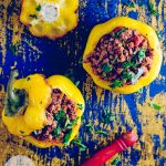 P2 hCG Diet Lunch or Dinner Recipe - 208 calories: Stuffed Bell Peppers with Beef & Tomato - hcgchicarecipes.com - protein + veggie meal