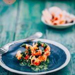 135 calories - Phase 2 hCG Diet Seafood Recipe: Lemon Shrimp Pesto Drizzle - hcgchicarecipes.com - protein meal