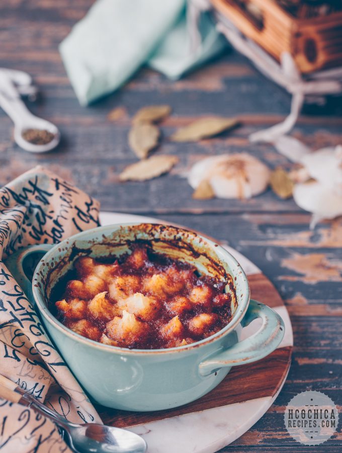 P2 hCG diet beef recipe - 194 calories - Cottage Pie with Radish Mash - hcgchicarecipes.com - protein + veggie meal