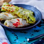 P2 hCG Diet Beef Recipe - 186 calories: Thai Stuffed Baked Cabbage Rolls - hcgchicarecipes.com - protein + veggie meal