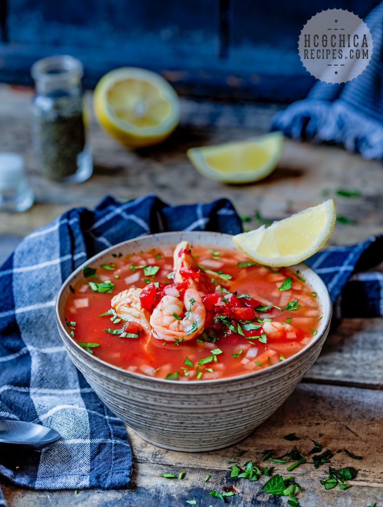 159 calories - P2 hCG Diet seafood recipe: Cioppino Soup - hcgchicarecipes.com - protein + veggie