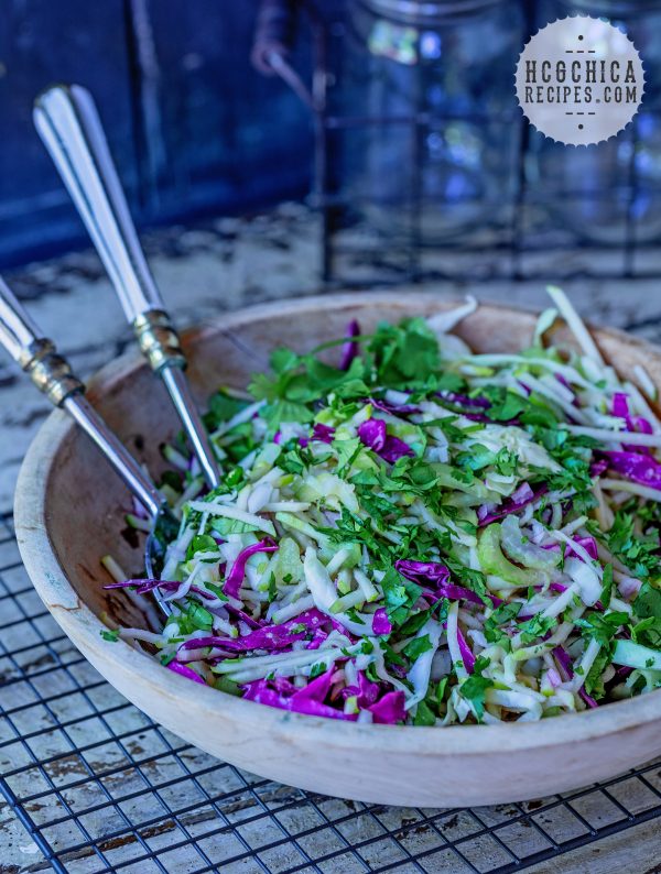 P2 hCG Diet Vegetarian Recipe - 106 calories: Apple Celery Slaw - hcgchicarecipes.com - veggie + fruit meal