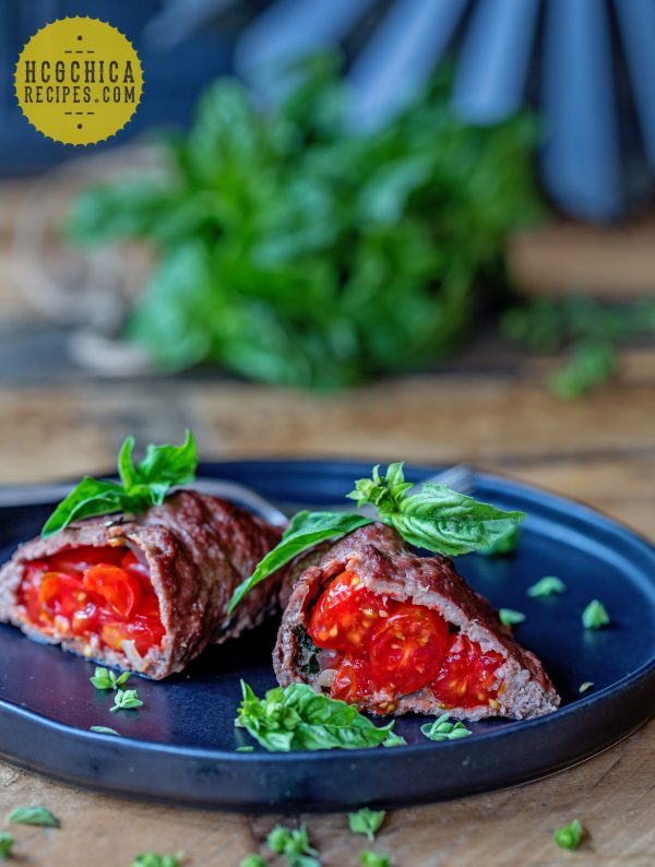 Phase 2 hCG Diet Dinner Recipe - 168 calories: Tomato Beef Hand Pies - hcgchicarecipes.com - protein + veggie meal