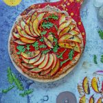 Phase 2 hCG Diet Chicken Recipe: Summer BBQ Peach Meatza - 212 calories - hcgchicarecipes.com - protein + veggie + fruit meal