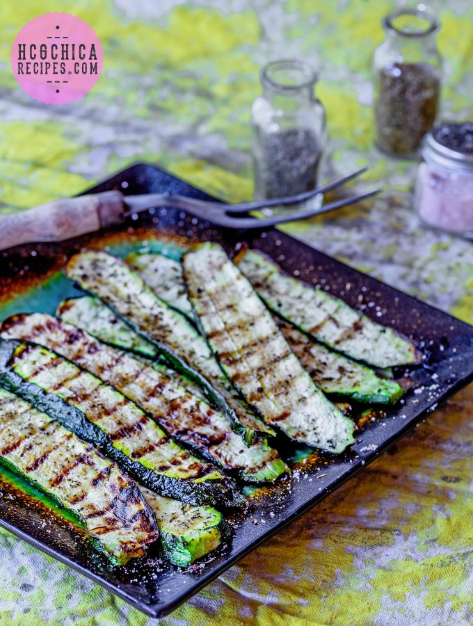 Phase 2 hCG Diet Vegetable Recipe: Herbed Grilled Zucchini - 85 calories - hcgchicarecipes.com - vegan dish