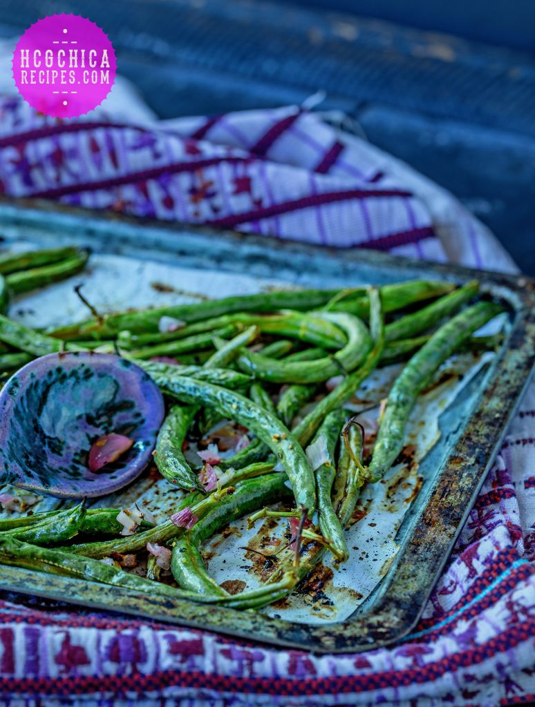 Phase 2 hCG Diet Vegan Recipe: Lemon Roasted Green Beans - 73 calories - hcgchicarecipes.com - veggie dish