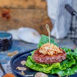 Phase 2 hCG Diet Beef Recipe: Dijon Burger Lettuce Wrap - 166 calories - hcgchicarecipes.com - protein + veggie meal