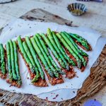 Phase 2 hCG Diet Beef Recipe - 184 calories: Asparagus & Roasted Onion Meatza - hcgchicarecipes.com - protein + veggie meal