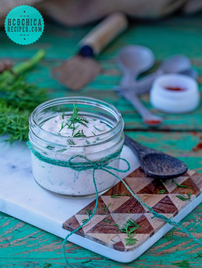 P2 hCG Diet Recipe - 23 calories: Dill Yogurt Dressing - hcgchicarecipes.com