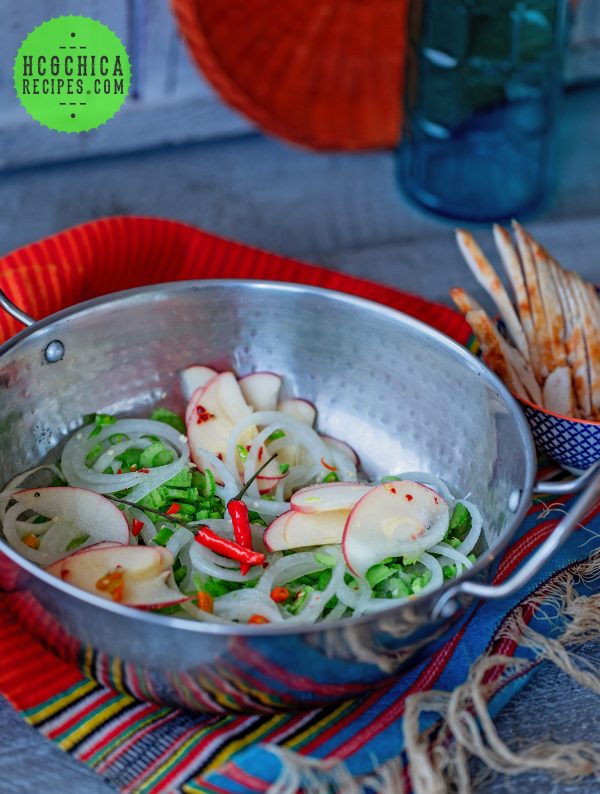 Phase 2 hCG Diet Lunch Recipe: Korean Style Apple Celery Chicken Salad - 190 calories - hcgchicarecipes.com - protein + veggie + 1/2 fruit meal