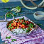 P2 hCG Diet Recipe | Tomato & Cottage Cheese Salad - 130 calories - hcgchicarecipes.com - protein + veggie meal
