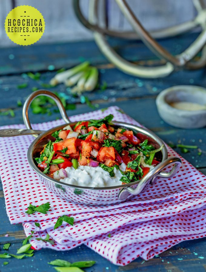 P2 hCG Diet Recipe | Tomato & Cottage Cheese Salad - 130 calories - hcgchicarecipes.com - protein + veggie meal