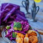 P2 hCG Diet Seafood Recipe: Popcorn Shrimp & Broccoli Slaw - 181 calories - hcgchicarecipes.com - protein + veggie meal