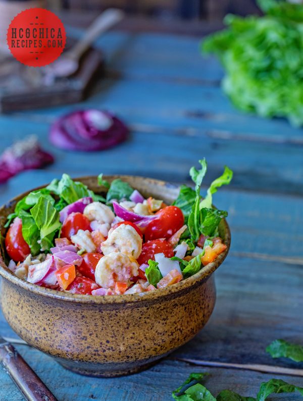 Phase 2 hCG Diet Seafood Recipe - 189 calories: Southwest Shrimp Salad - hcgchicarecipes.com - protein + veggie meal
