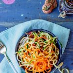 P2 hCG Diet Vegetarian Recipe: Rainbow Noodle Salad - hcgchicarecipes.com - veggie + 1/2 fruit meal