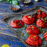 Phase 2 hCG Diet Vegetable Recipe - 50 calories: Charred Balsamic Tomato Halves - hcgchicarecipes.com - veggie dish