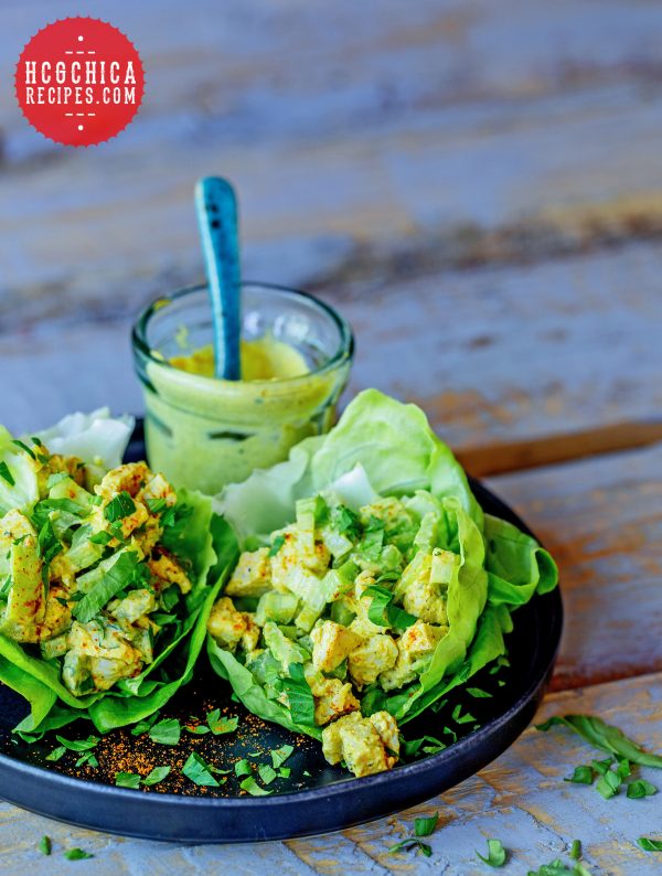 Phase 2 hCG Diet Recipe - 171 calories: Curried Chicken Salad - hcgchicarecipes.com - protein + veggie