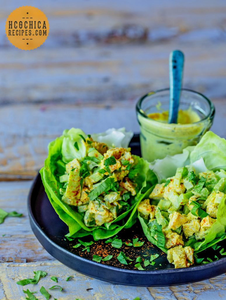 Phase 2 hCG Diet Recipe - 171 calories: Curried Chicken Salad - hcgchicarecipes.com - protein + veggie