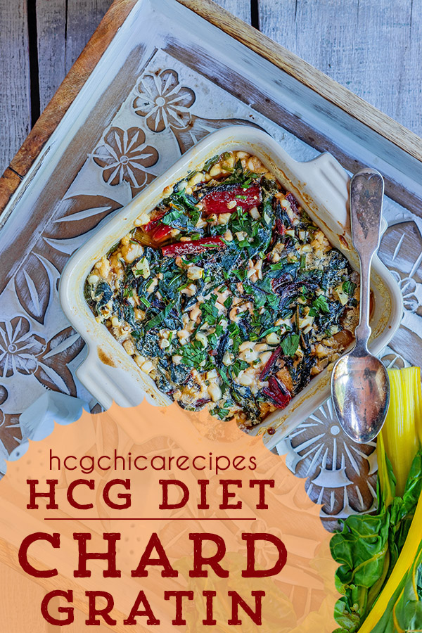 P2 hCG Diet Cottage Cheese Recipe | Chard Gratin