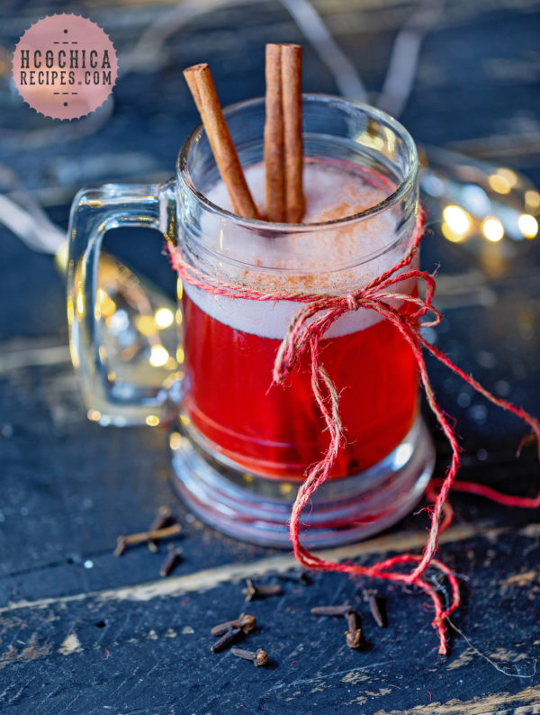 Phase 2 hCG Diet Fruit Drink Recipe - 27 calories: Hot Strawberry Cider - hcgchicarecipes.com - 1/2 fruit meal