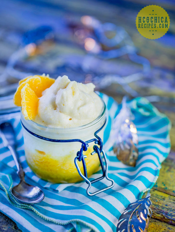 82 calories - P2 hCG Diet Dessert Recipe - calories: Orange Mousse - hcgchicarecipes.com - fruit meal