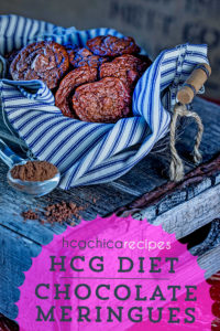 41 calories - P2 hCG Diet Dessert Recipe: Chocolate Meringues - hcgchicarecipes.com - partial protein + dessert