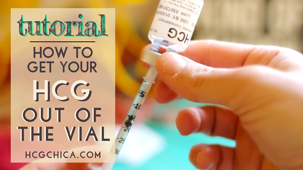 hCG Diet Advice - How to Get Your hCG Out of the Vial - hcgchica.com