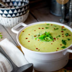 189 cal - hCG diet Phase 2 - Main Meal Recipe - Creamy Chicken and Asparagus Chowder - protein + veggie - hcgchicarecipes.com