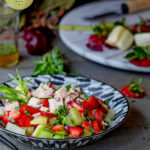 P2 hCG Diet Recipe - 201 calories: Chicken, Strawberry and Celery Salad - hcgchicarecipes.com - main meal