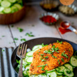 191 calories - P2 hCG Main Meal Recipe: Tandoori Spiced Chicken Breast with Cucumber Onion Salad - hcgchicarecipes.com - protein+veggie meal
