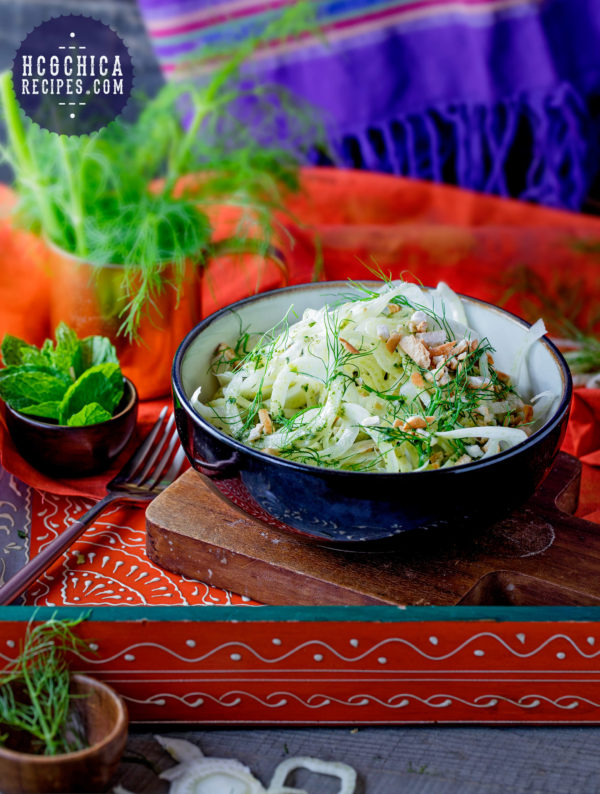 P2 hCG Diet Recipe - 44 calories: Shaved Fennel Salad With Grissini Sticks - hcgchicarecipes.com - veggie