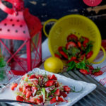 P2 hCG Diet Recipe - 92 calories: Strawberry Fennel Salad - hcgchicarecipes.com - veggie + fruit