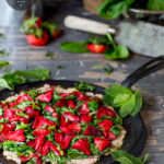 194 calories - P2 Protocol hCG Lunch Recipe: Roasted Strawberry Meatza - hcgchicarecipes.com - veggie + fruit + protein