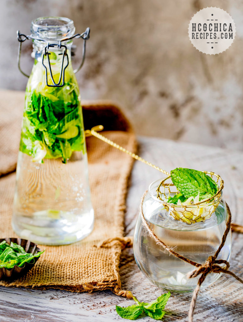 14 calories - P2 hCG Protocol Drink Recipe: Lemongrass Mint Water - hcgchicarecipes.com - drink