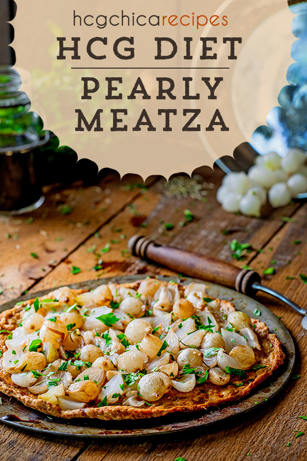 187 calories - P2 hCG Protocol Meatza Recipe: Pearly Meatza - hcgchicarecipes.com - protein + veggie meal