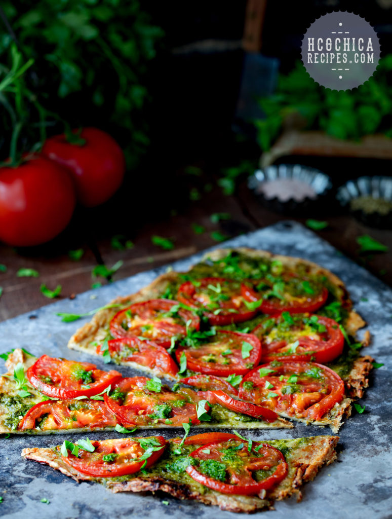 191 calories - P2 hCG Main Meal Recipe: Chimichurri Meatza with Tomatoes, Parsley, Cilantro and Onion - hcgchicarecipes.com - veggie+protein