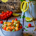 169 calories - P2 hCG Diet Main Meal Recipe: Shrimp Boil with Tomatoes - hcgchicarecipes.com - seafood protein veggie meal