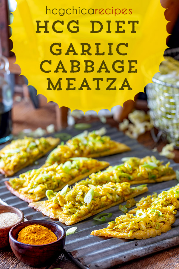 168 calories - Phase 2 hCG Diet Main Meal Recipe: Garlic Cabbage Meatza - hcgchicarecipes.com - protein + veggie meal