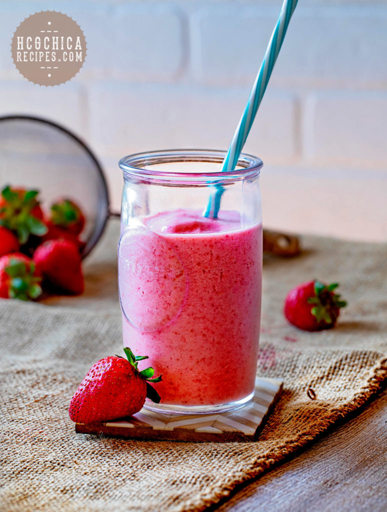 119 calories - P2 hCG Diet Drink Recipe: Strawberry Cheesecake Smoothie - hcgchicarecipes.com - protein + fruit meal
