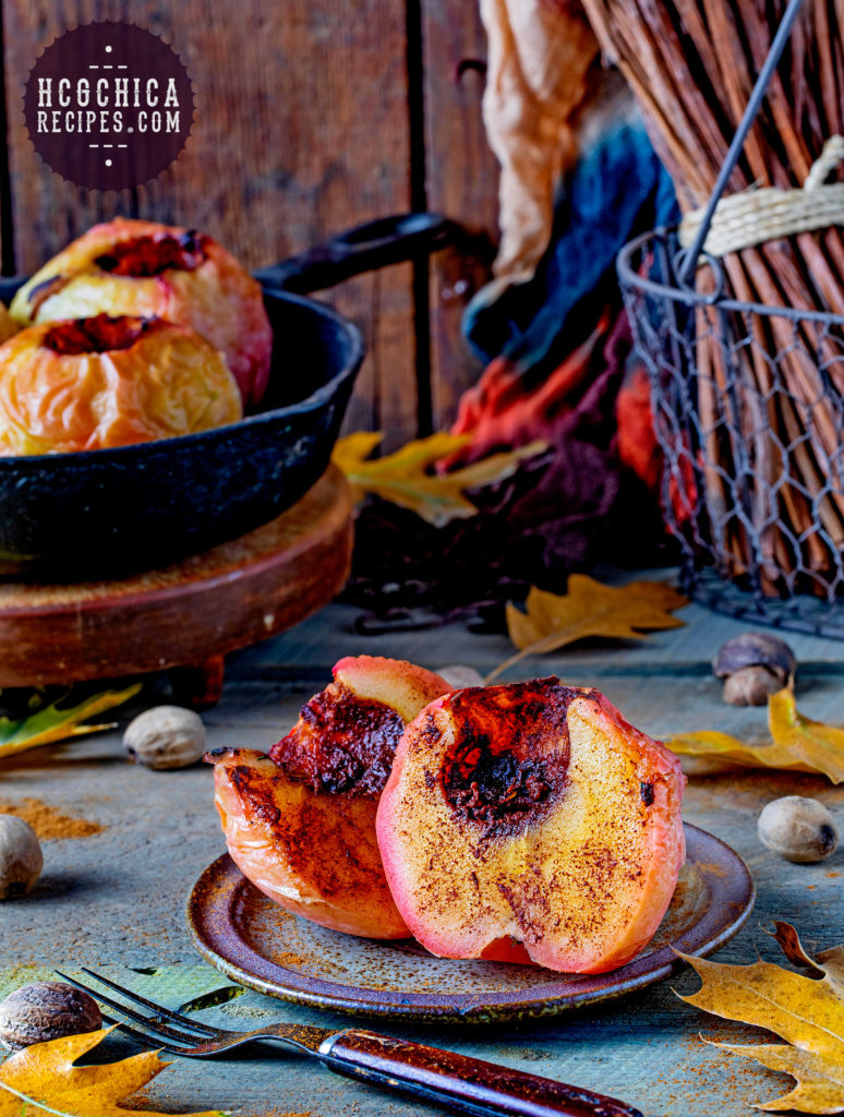 75 calories - Phase 2 hCG Protocol Dessert Recipe: Cinnamon Baked Apples - hcgchicarecipes.com - fruit meal