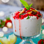 142 calories - Phase 2 hCG Protocol Dessert Recipe: Strawberry Sauce over Cottage Cheese - hcgchicarecipes.com - protein + fruit meal