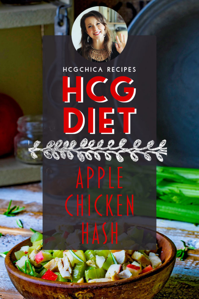 Phase 2 hCG Protocol Main Meal Recipe: Apple Chicken Hash - 239 calories - hcgchicarecipes.com - protein + veggie + fruit meal