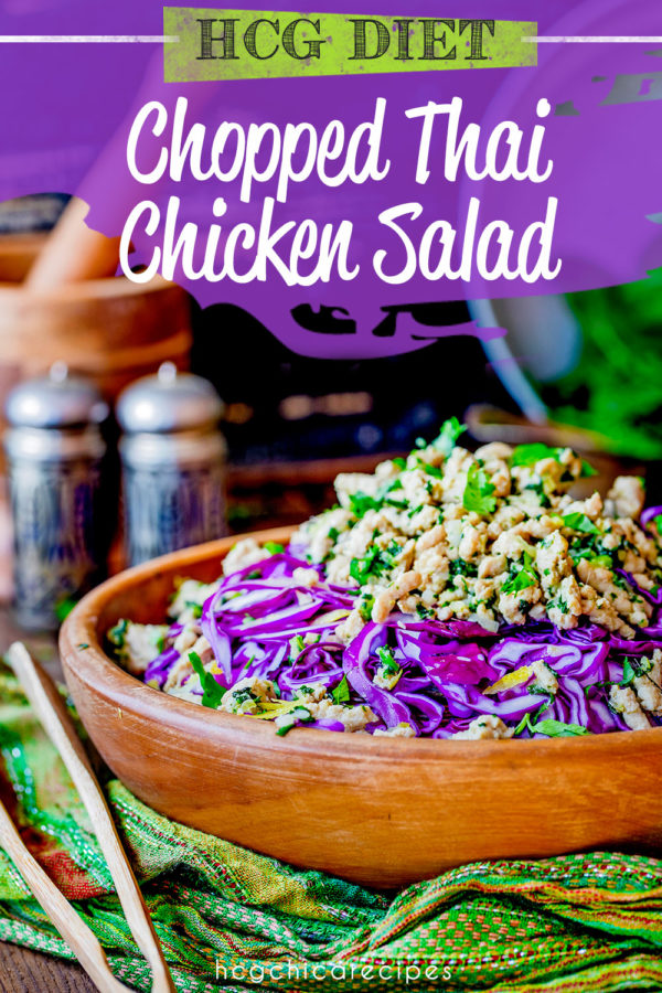 P2 hCG Diet Protein Veggie Recipe | Chopped Thai Chicken Salad | LSP ...