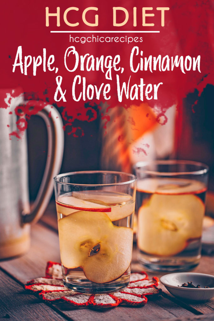 P2 hCG Diet Cold Drink Recipe: Apple, Orange, Cinnamon and Clove Water - 19 calories - hcgchicarecipes.com - fruit drink