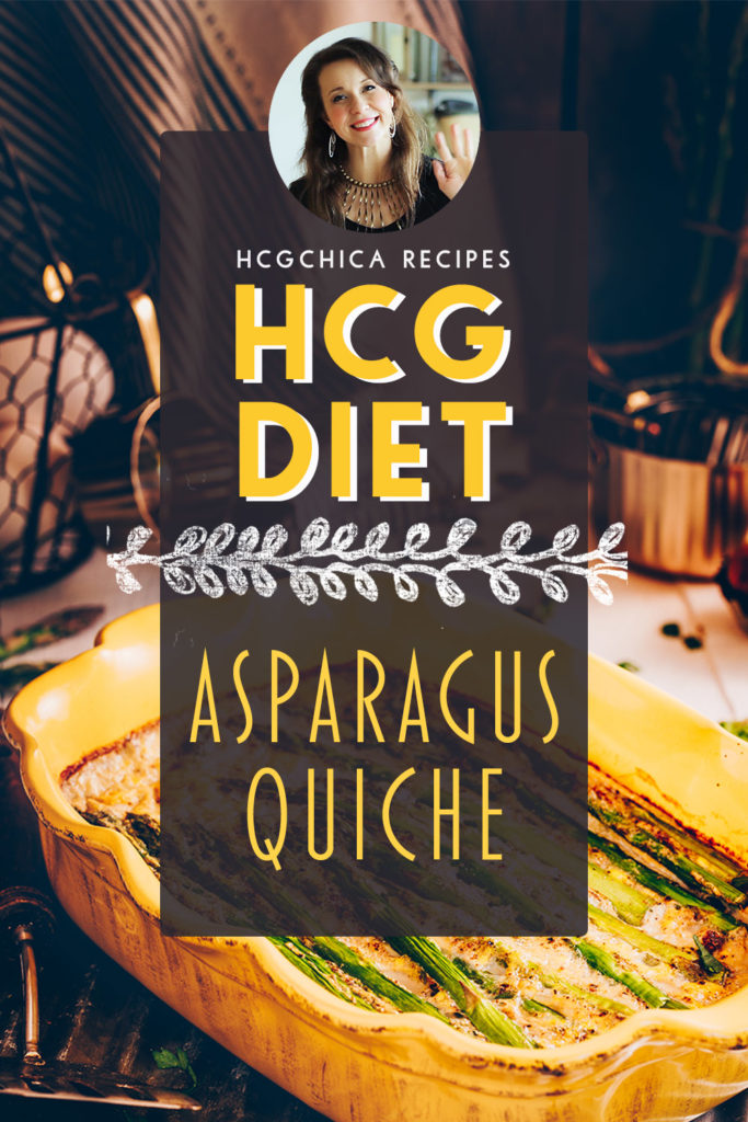 P2 hCG Diet Breakfast Recipe: Asparagus Quiche - 152 calories - hcgchicarecipes.com - protein + veggie meal