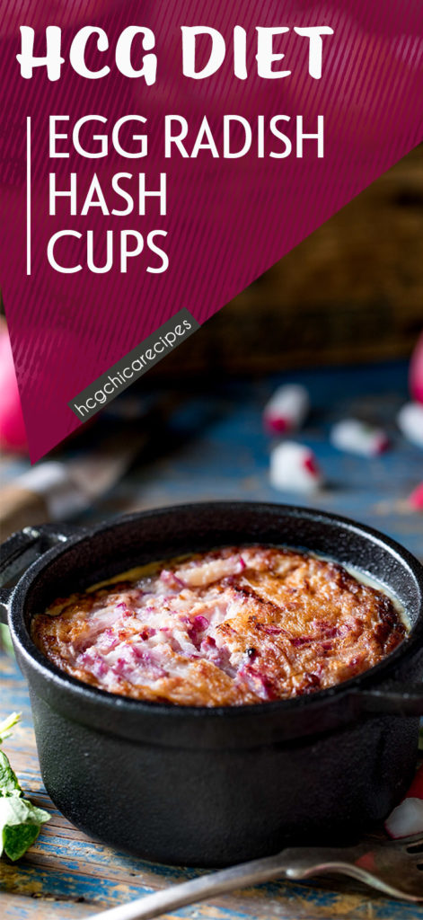 P2 hCG Diet Breakfast Recipe: Egg and Hash Cups - 172 calories - hcgchicarecipes.com - protein + veggie meal