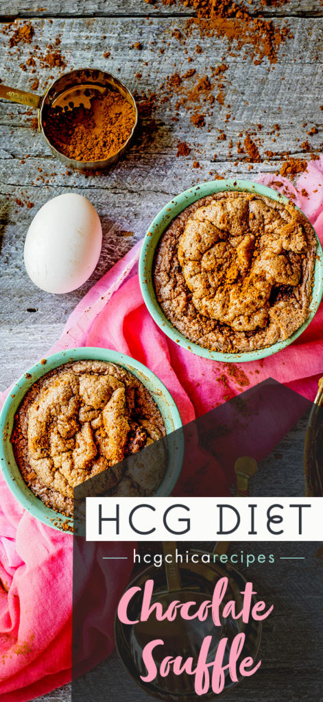 Phase 2 hCG Diet Snack Recipe: Chocolate Souffle - 139 calories - hcgchicarecipes.com - protein meal